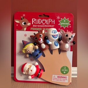 Rudolph 5 Piece Finger Puppets Set